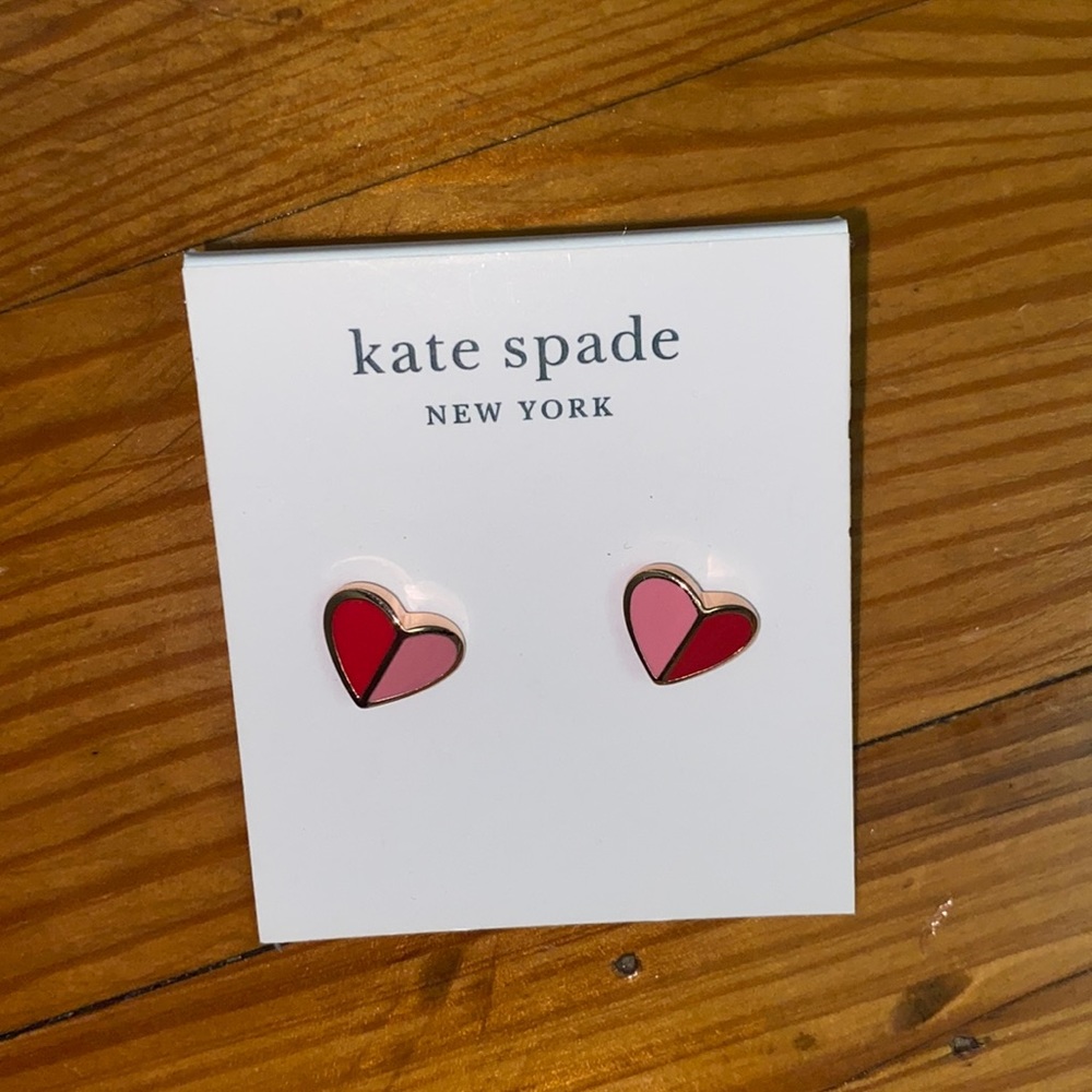Heart Kate Spade earrings